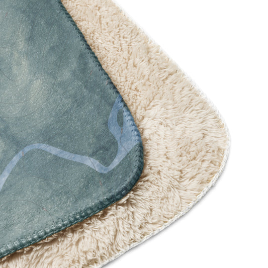 Saddleback, Maine Ski Resort Map Blanket - Powderaddicts