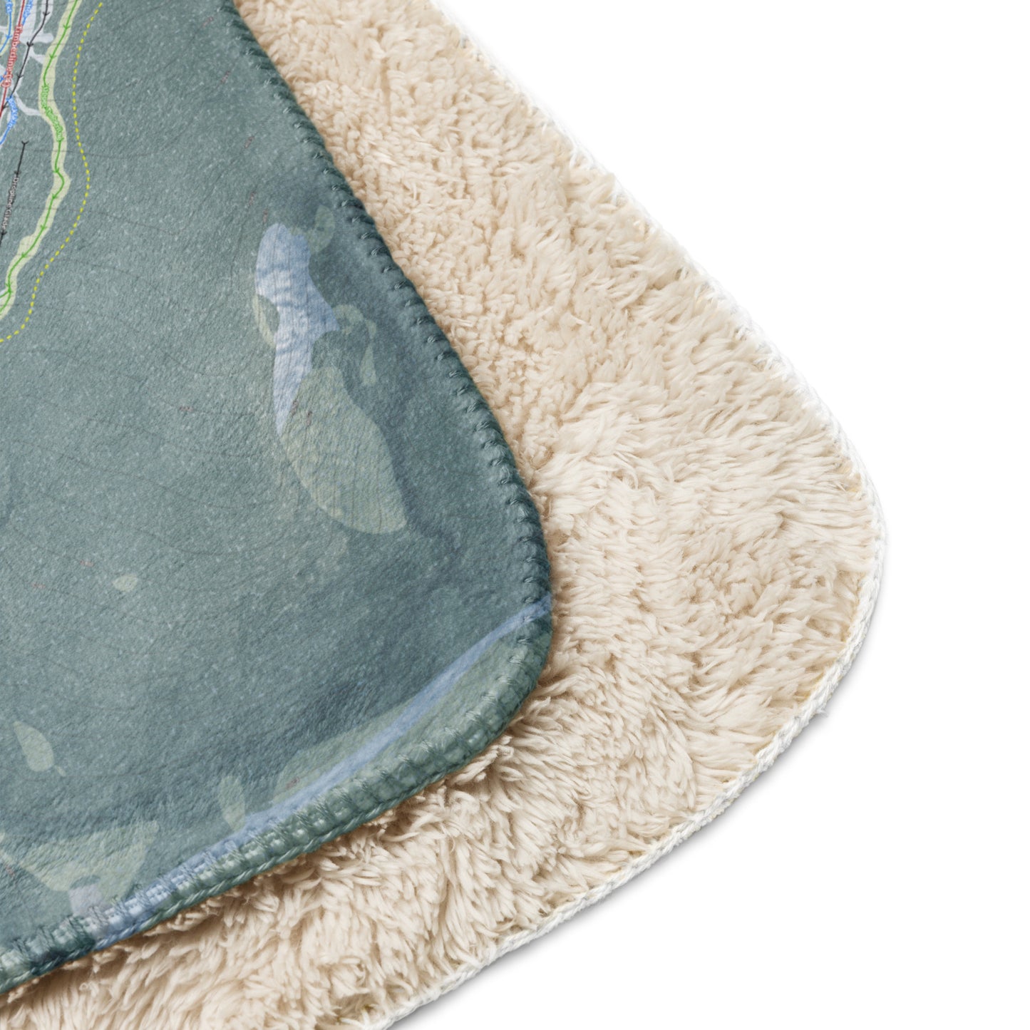 Sugarloaf, Maine Ski Resort Map Blanket - Powderaddicts