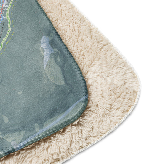 Sugarloaf, Maine Ski Resort Map Blanket - Powderaddicts