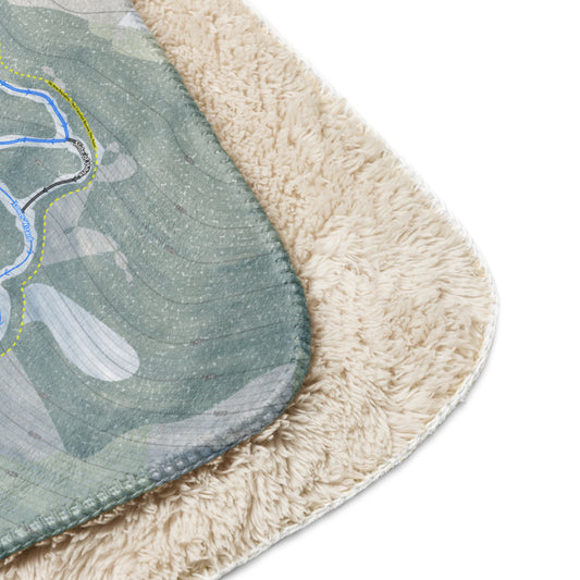 Magic Mountain, Vermont Ski Resort Map Blanket - Powderaddicts
