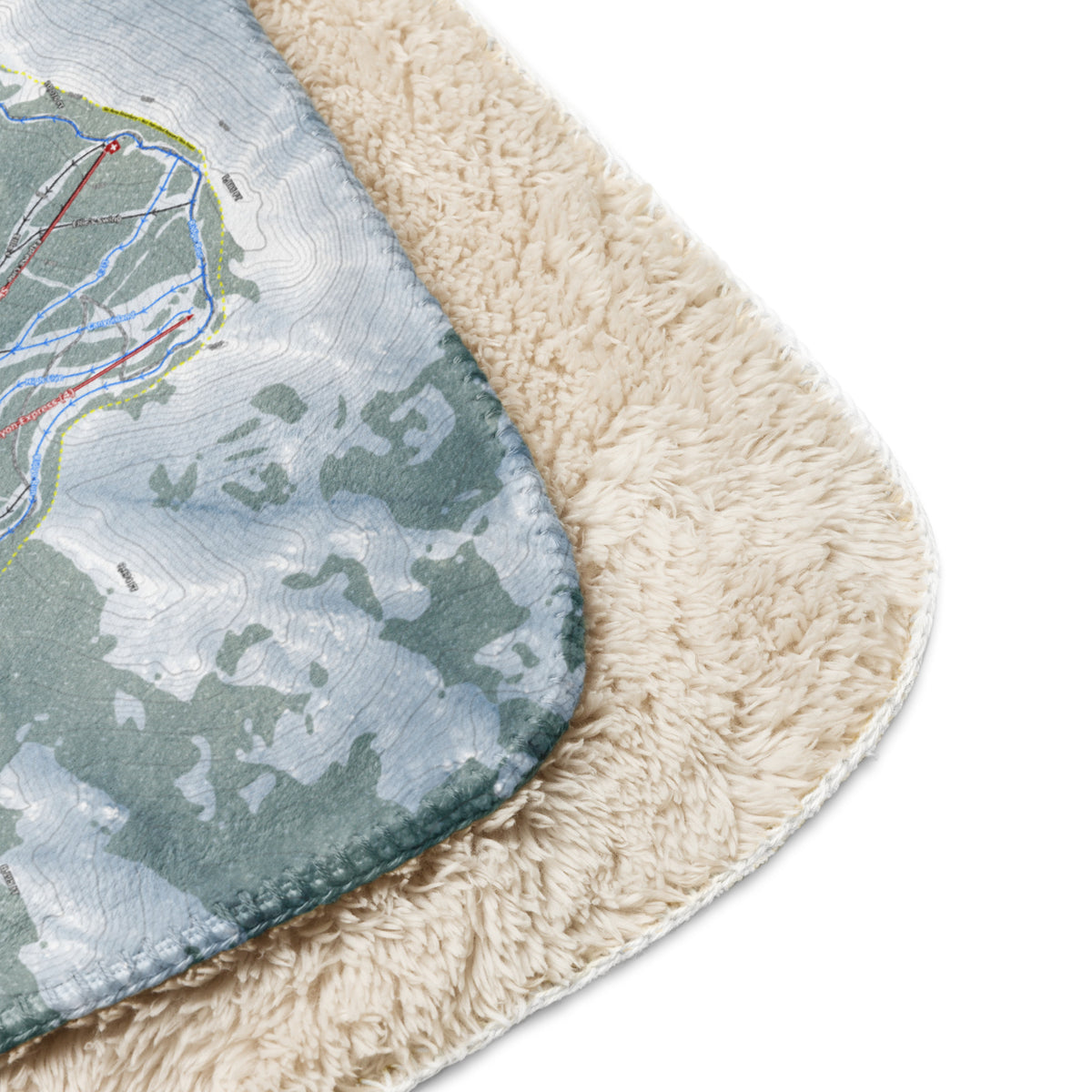 Heavenly, Nevada Ski Resort Map Blanket - Powderaddicts
