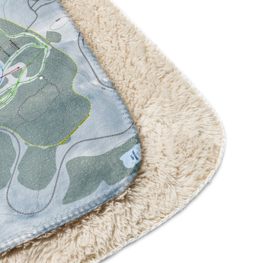 Mt Rose, Nevada Ski Resort Map Blanket - Powderaddicts