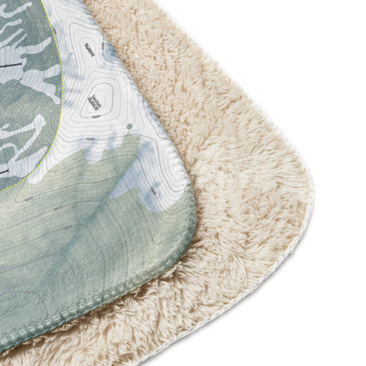 Lee Canyon, Nevada Ski Resort Map Blanket - Powderaddicts