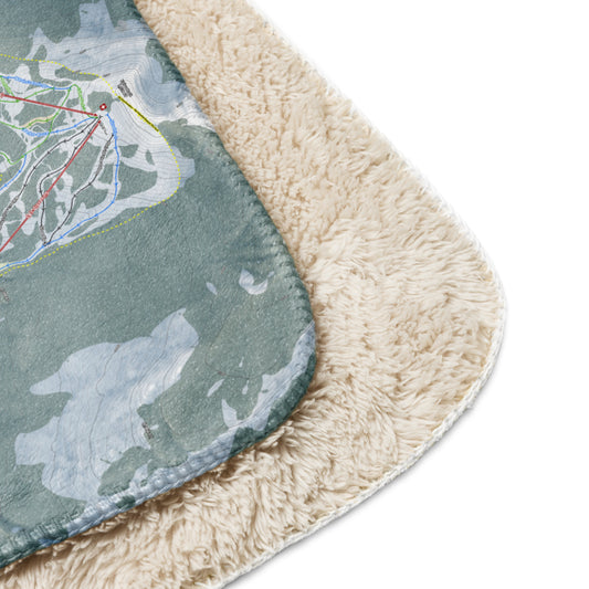 Yellowstone Club, Montana Ski Resort Map Blanket - Powderaddicts