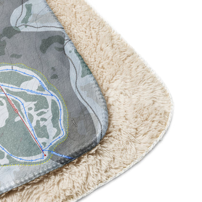 Brundage Mountain, Idaho Ski Resort Map Blanket - Powderaddicts