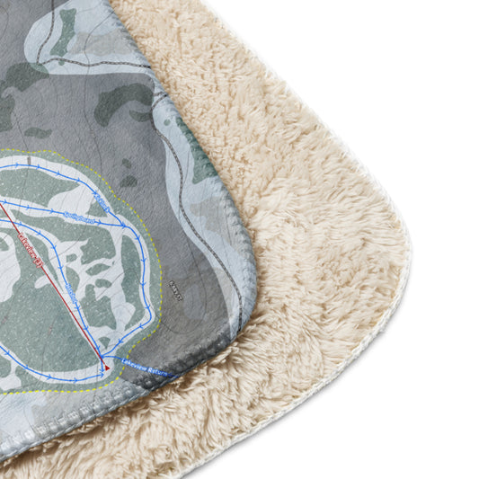 Brundage Mountain, Idaho Ski Resort Map Blanket - Powderaddicts