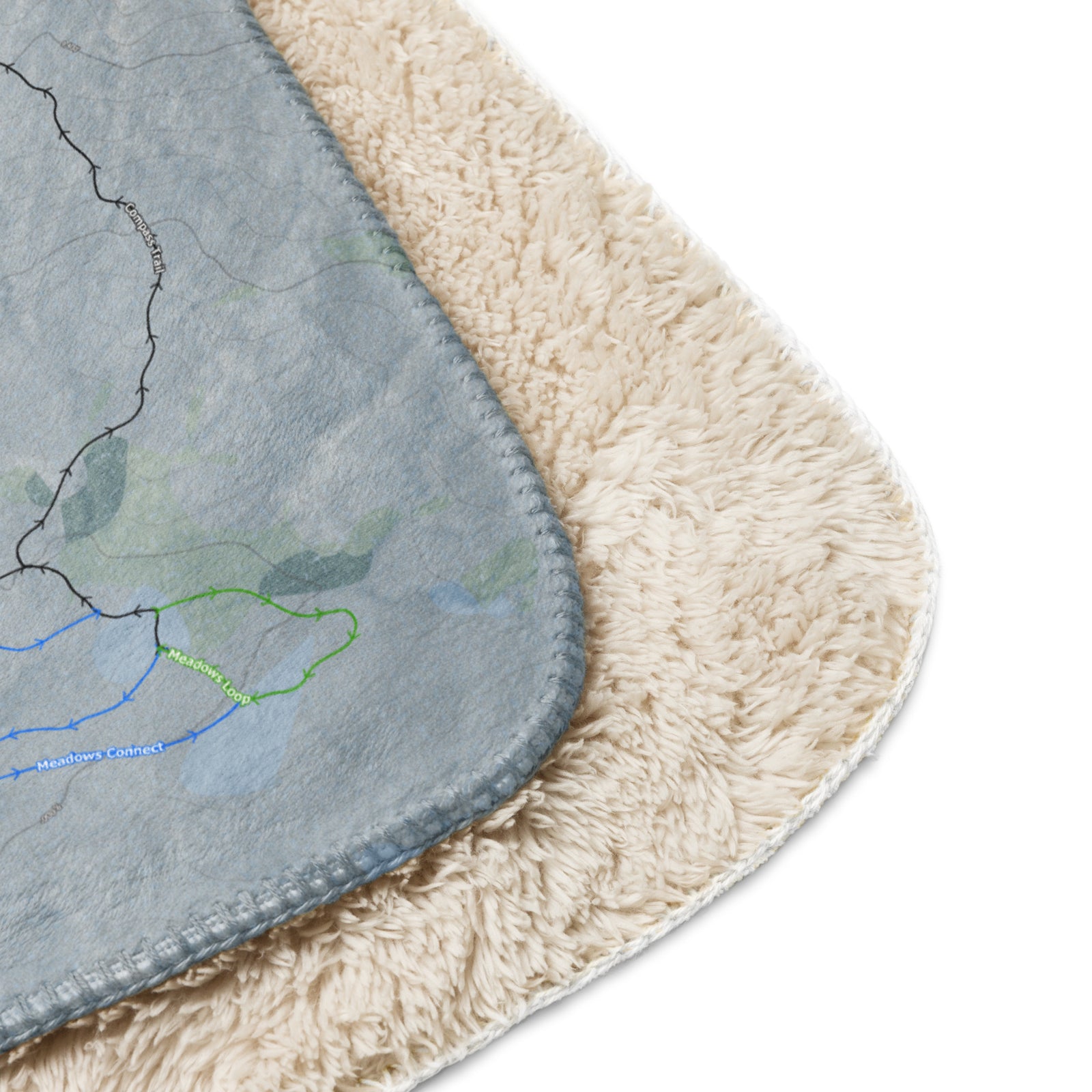 Sunlight Mountain Resort, Colorado Ski Trail Map Blanket - Powderaddicts