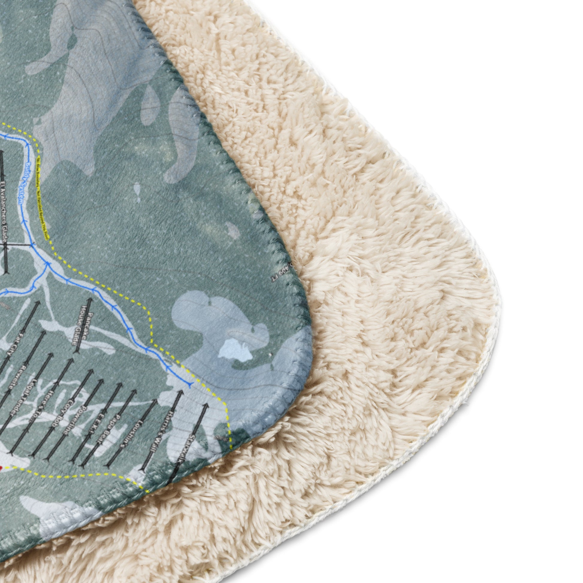 Aspen Mountain, Colorado Ski Resort Map Blanket - Powderaddicts