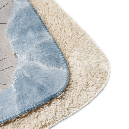 Ski Cooper, Colorado Ski Resort Map Blanket - Powderaddicts