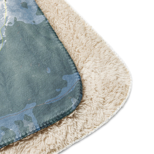 Silverton Mountain, Colorado Ski Resort Map Blanket - Powderaddicts
