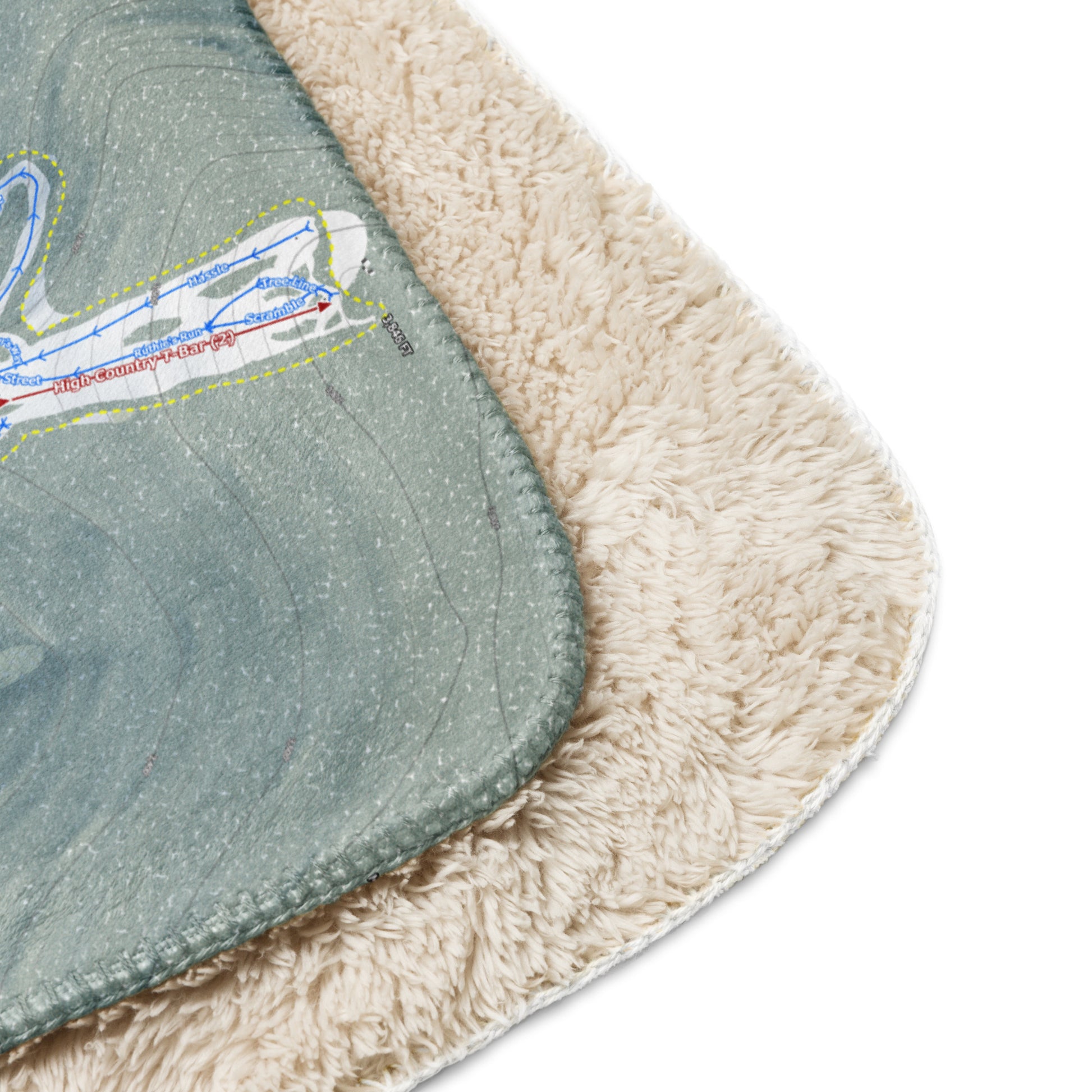 Waterville Valley, New Hampshire Ski Resort Map Blanket - Powderaddicts