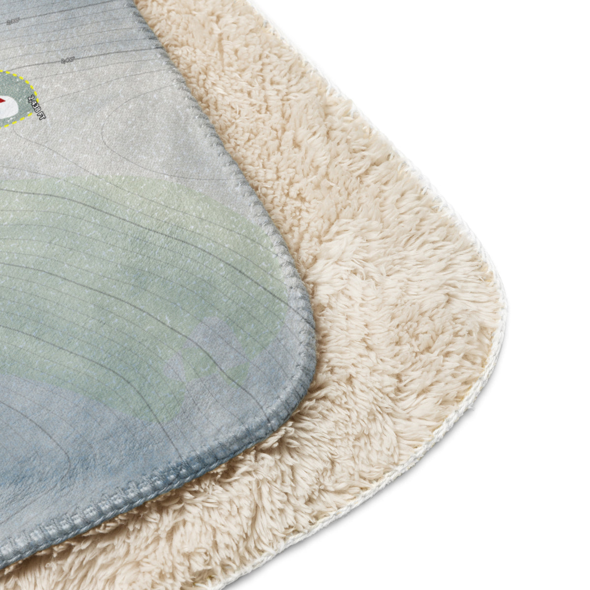 DENTON HILL, PENNSYLVANIA SKI RESORT MAP BLANKET