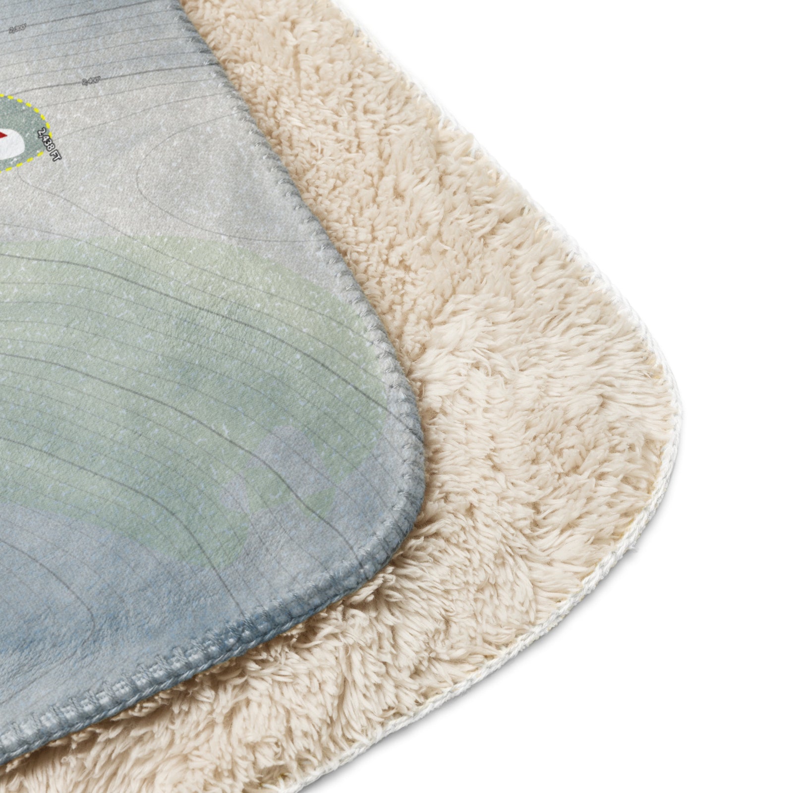 DENTON HILL, PENNSYLVANIA SKI RESORT MAP BLANKET