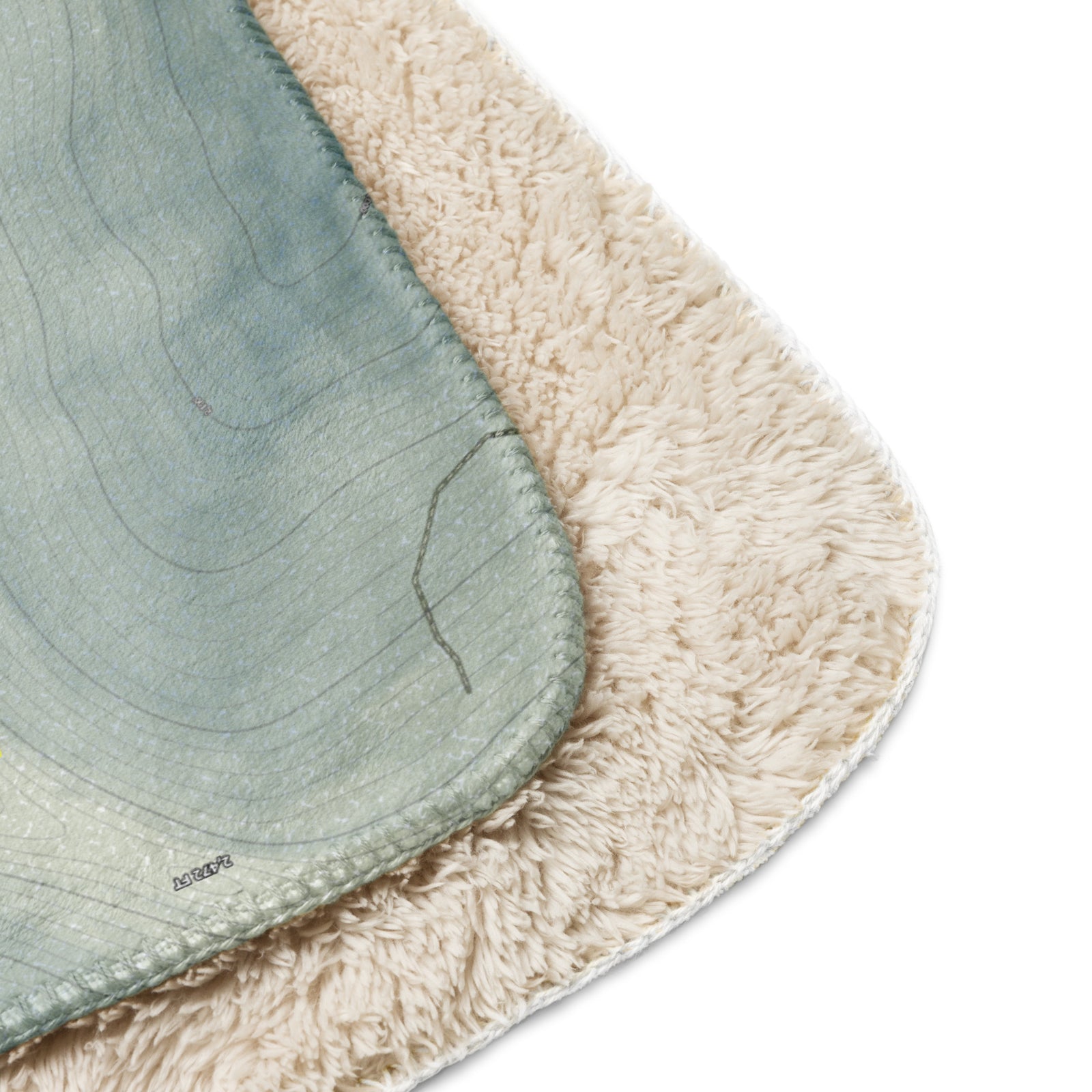 ELK MOUNTAIN, PENNSYLVANIA SKI RESORT MAP BLANKET