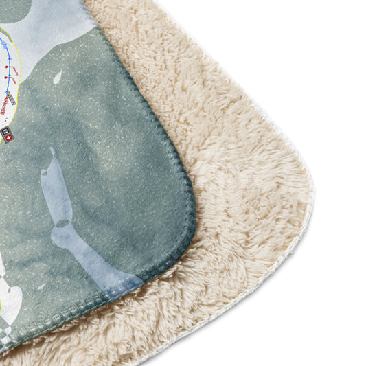 Lost Trail, Montana Ski Resort Map Blanket - Powderaddicts