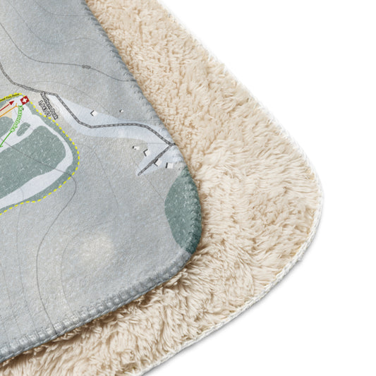 LABRADOR MOUNTAIN, NEW YORK SKI RESORT MAP BLANKET - Powderaddicts