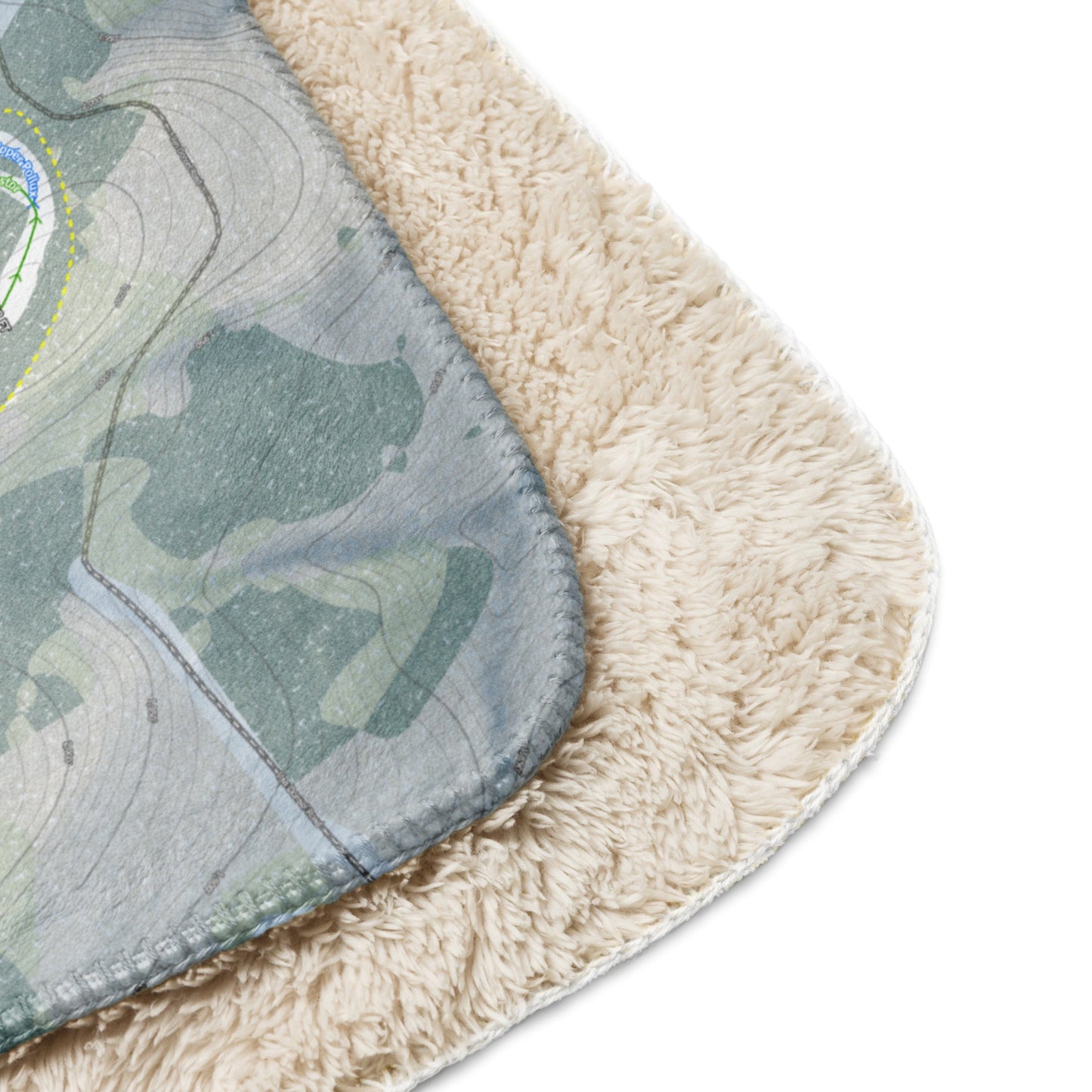 GREEK PEAK, NEW YORK SKI RESORT MAP BLANKET - Powderaddicts