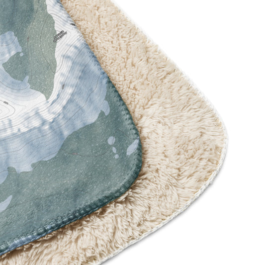 Anthony Lakes, Oregon Ski Resort Map Blanket - Powderaddicts