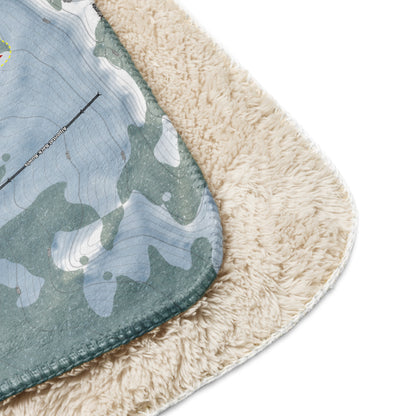 Alpental, Washington Ski Resort Map Blanket - Powderaddicts