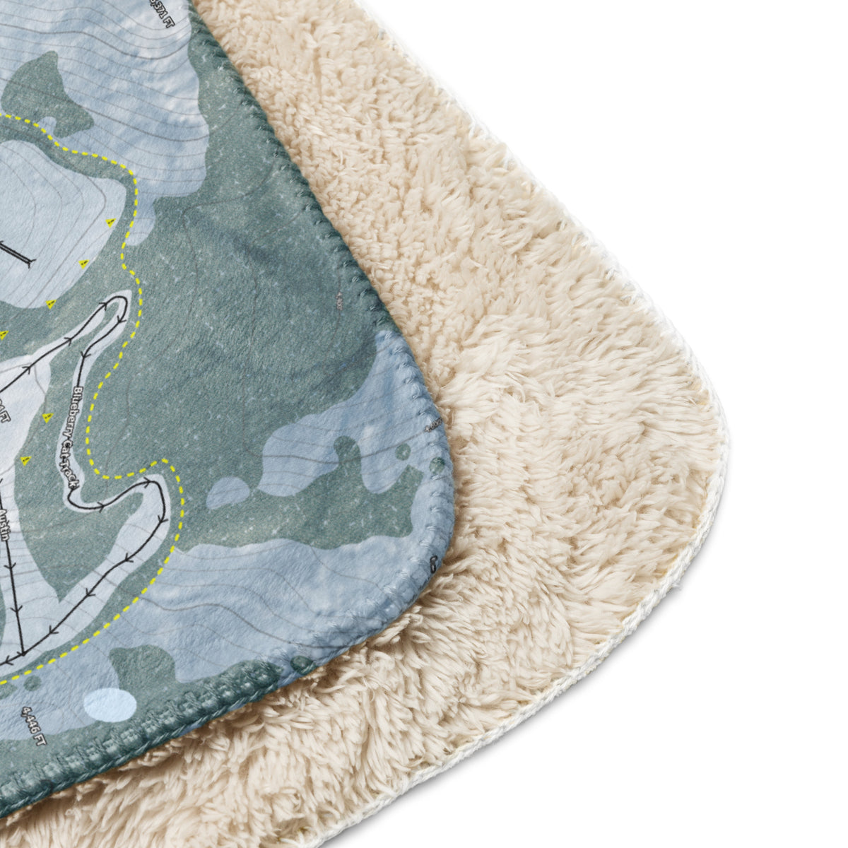 Mt. Baker, Washington Ski Resort Map Blanket - Powderaddicts