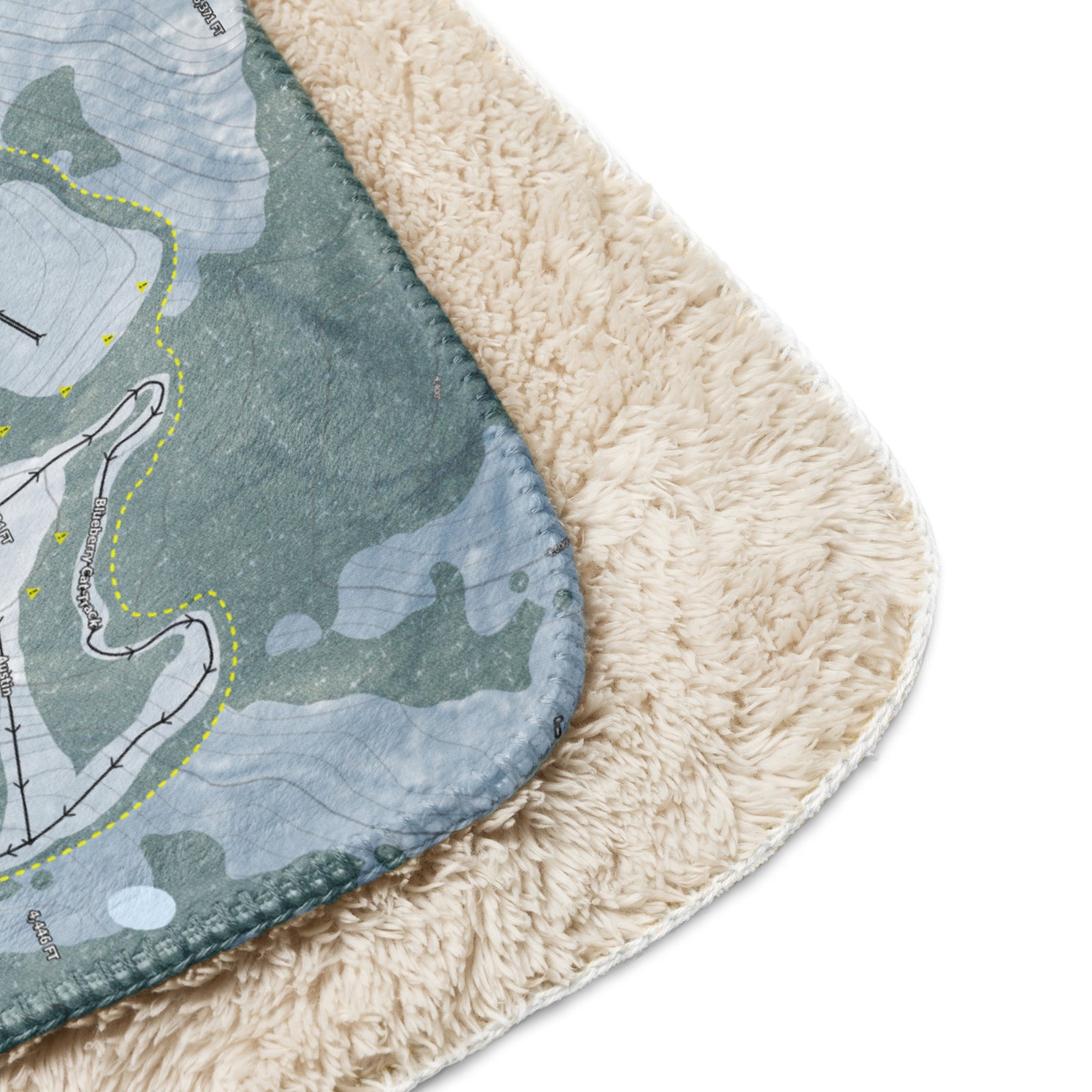 Mt. Baker, Washington Ski Resort Map Blanket - Powderaddicts