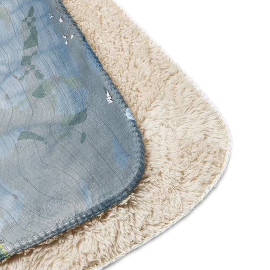 Buttermilk, Colorado Ski Resort Map Blanket - Powderaddicts