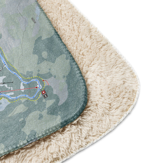 Powderhorn, Colorado Ski Resort Map Blanket - Powderaddicts