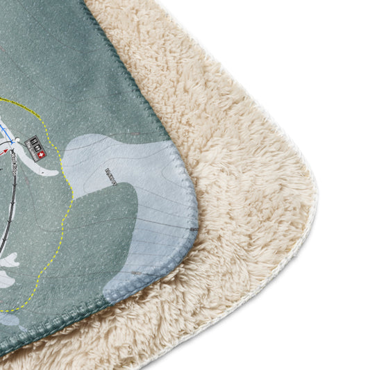 Eldora, Colorado Ski Resort Map Blanket - Powderaddicts