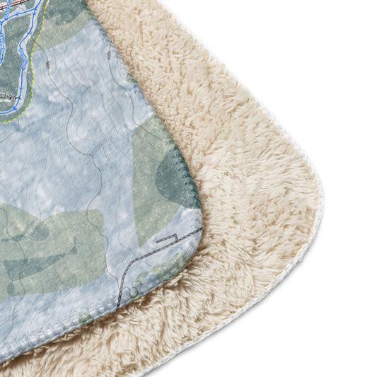 Tenney Mountain, New Hampshire Ski Resort Map Blanket - Powderaddicts