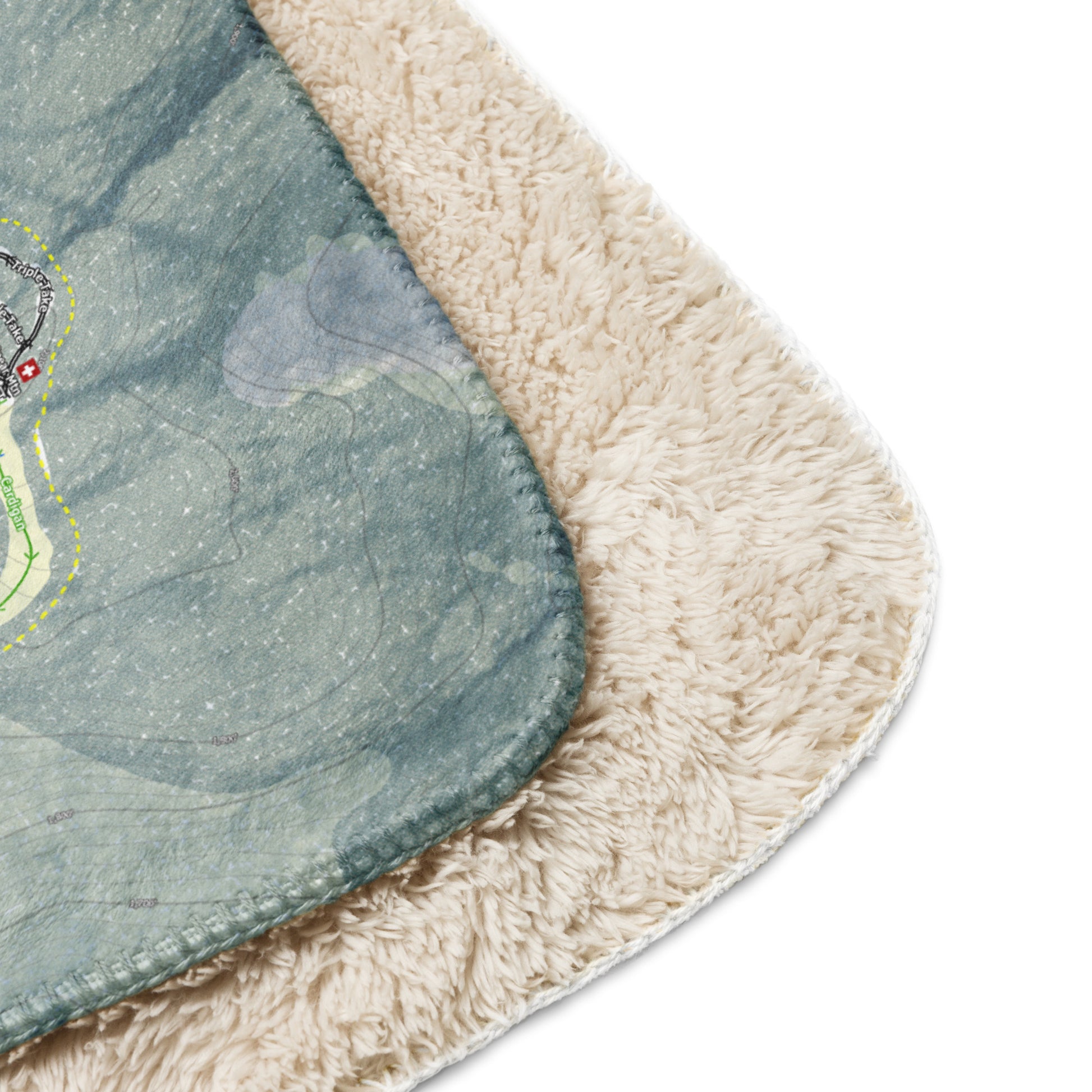 Ragged Mountain, New Hampshire Ski Resort Map Blanket - Powderaddicts