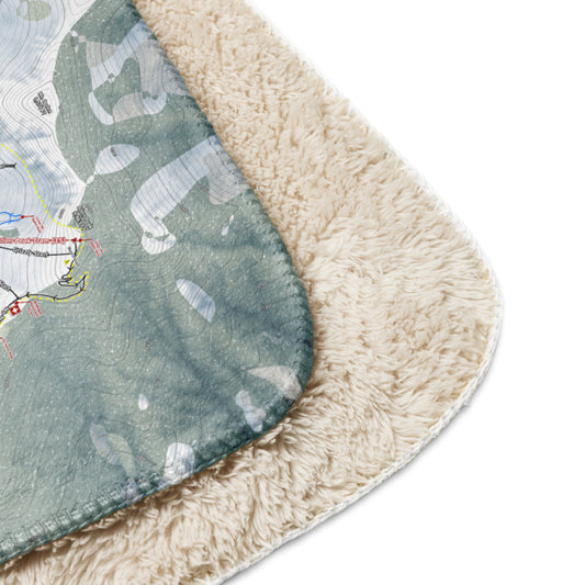 Snow Basin, Utah Ski Resort Map Blanket - Powderaddicts