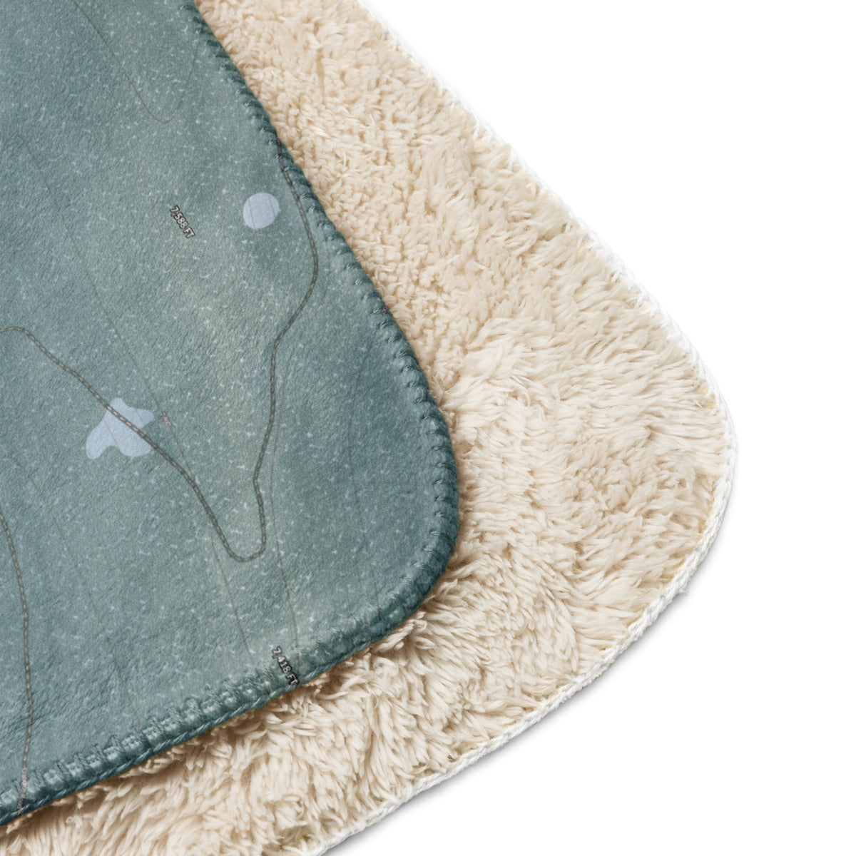 Dodge Ridge, California Ski Resort Map Blanket - Powderaddicts