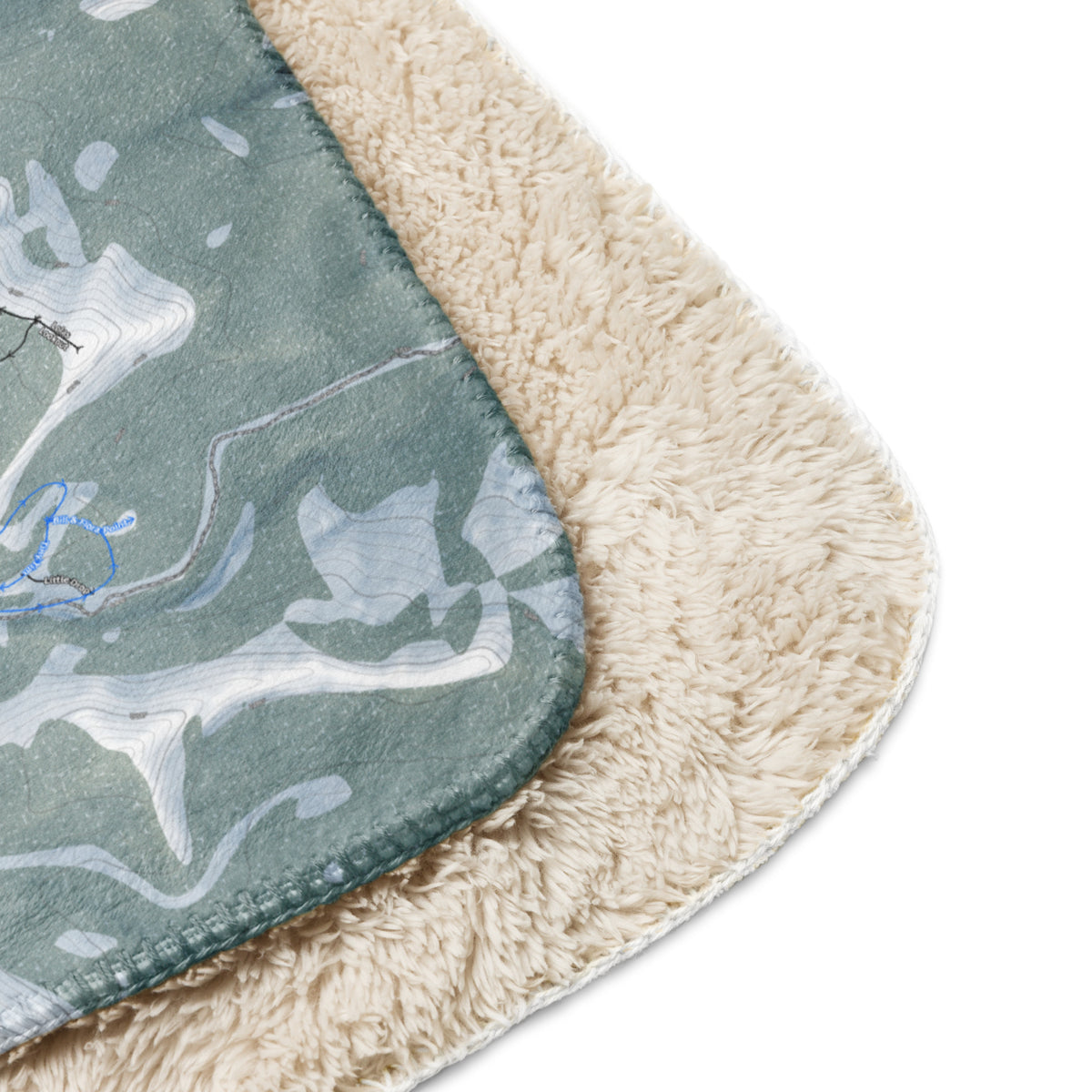 Donner Pass, California Ski Resort Map Blanket - Powderaddicts