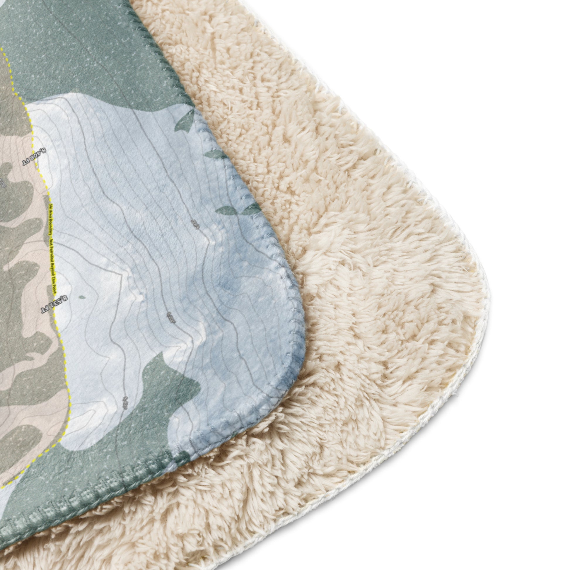 Homewood, California Ski Resort Map Blanket - Powderaddicts