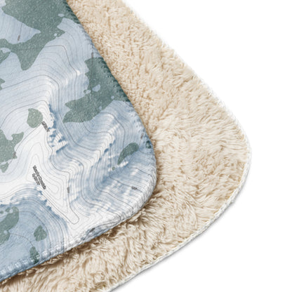 Kirkwood, California Ski Resort Map Blanket - Powderaddicts