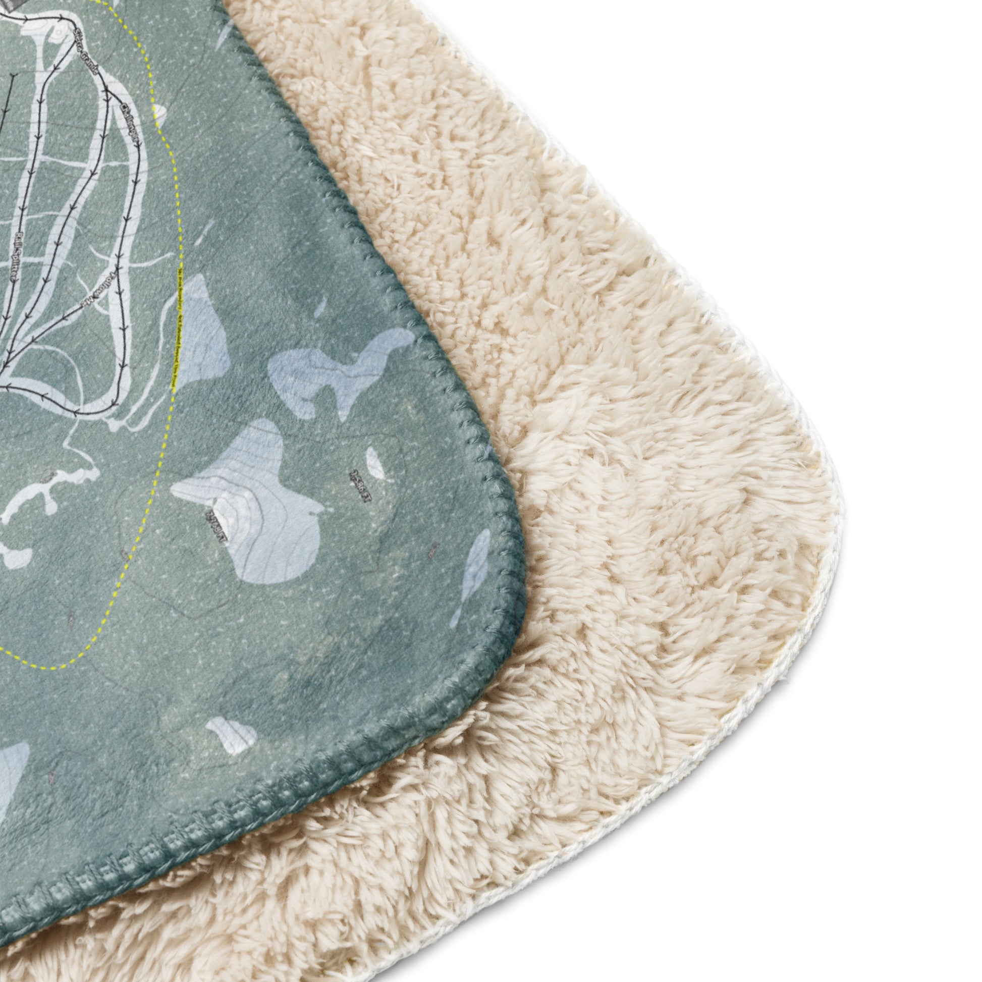 Northstar, California Ski Resort Map Blanket - Powderaddicts