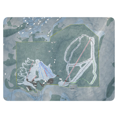 Utah Olympic Park, Utah Ski Resort Map blanket - Powderaddicts