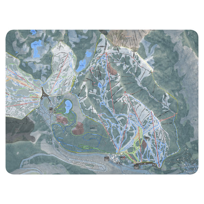 Solitude, Utah Ski Resort Map blanket - Powderaddicts