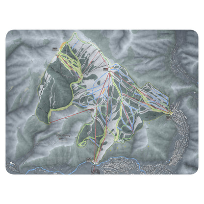 SUN VALLEY, IDAHO SKI RESORT MAP BLANKET - Powderaddicts