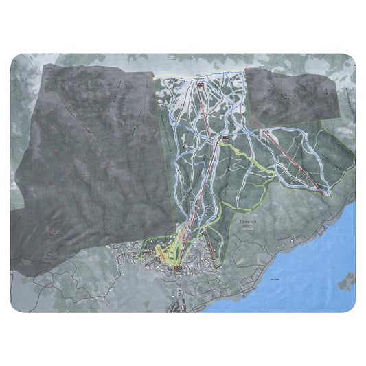 TAMARACK, IDAHO SKI RESORT MAP BLANKET - Powderaddicts