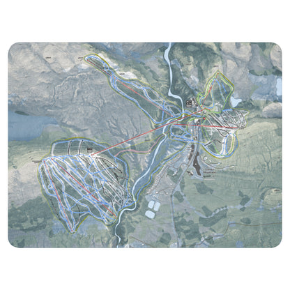 Lutsen Mountains, Minnesota Ski Resort Map Blanket - Powderaddicts