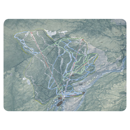Mad River Glen, Vermont Ski Resort Map Blanket - Powderaddicts