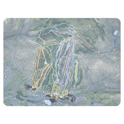Mount Snow, Vermont Ski Resort Map Blanket - Powderaddicts