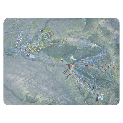 Smuggler's Notch, Vermont Ski Resort Map Blanket - Powderaddicts