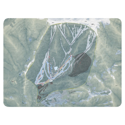 Lee Canyon, Nevada Ski Resort Map Blanket - Powderaddicts