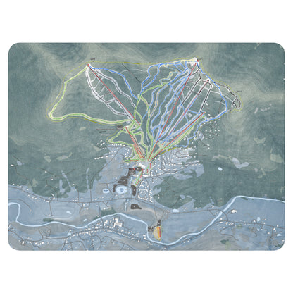 WINDHAM MOUNTAIN, NEW YORK SKI RESORT MAP BLANKET - Powderaddicts