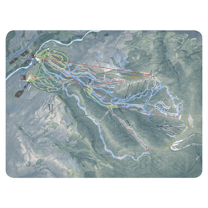 WHITEFACE, NEW YORK SKI RESORT MAP BLANKET - Powderaddicts