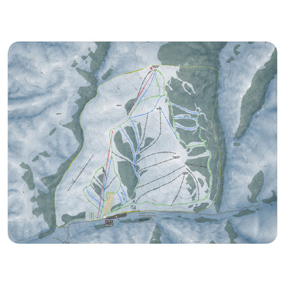 SOLDIER MOUNTAIN, IDAHO SKI RESORT MAP BLANKET - Powderaddicts