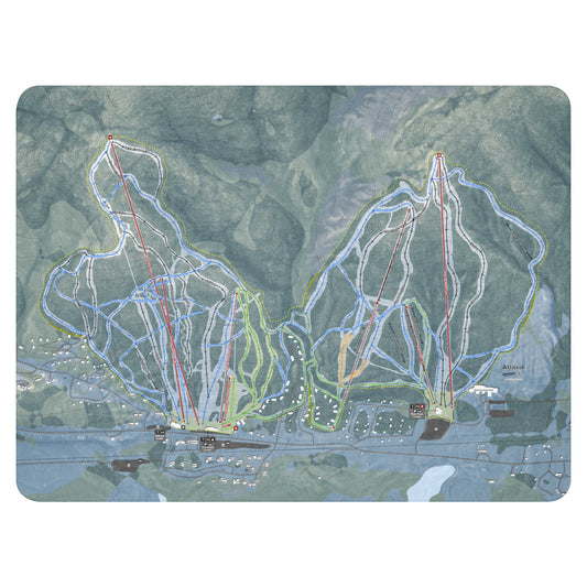 Attitash Mountain, New Hampshire Ski Resort Map Blanket - Powderaddicts