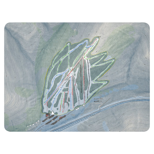 DENTON HILL, PENNSYLVANIA SKI RESORT MAP BLANKET - Powderaddicts